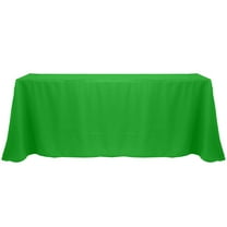 Ultimate Textile 108 x 132-Inch Rectangular Polyester Linen Tablecloth Kelly Green