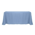 thumbnail image 1 of Ultimate Textile 108 x 132-Inch Rectangular Polyester Linen Tablecloth Slate Blue, 1 of 4