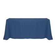 Ultimate Textile 108 x 132-Inch Rectangular Polyester Linen Tablecloth Wedgewood Blue