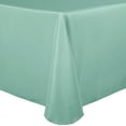 thumbnail image 1 of Ultimate Textile 108 x 156-Inch Oval Polyester Linen Tablecloth, 1 of 2