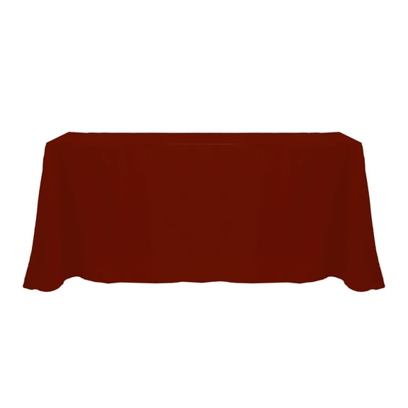 Ultimate Textile 108 x 156-Inch Rectangular Polyester Linen Tablecloth Brick Rust Red