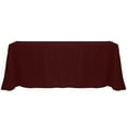 thumbnail image 1 of Ultimate Textile 108 x 156-Inch Rectangular Polyester Linen Tablecloth Burgundy Red, 1 of 4