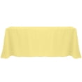 thumbnail image 1 of Ultimate Textile 108 x 156-Inch Rectangular Polyester Linen Tablecloth Cornsilk Light Yellow, 1 of 4