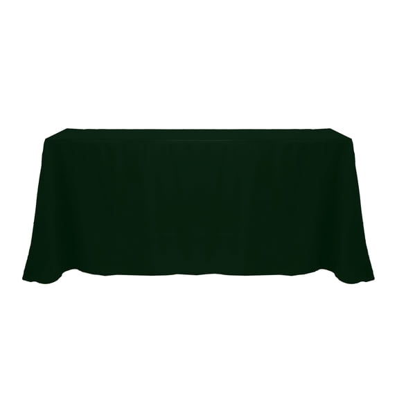Ultimate Textile 108 x 156-Inch Rectangular Polyester Linen Tablecloth Forest Green