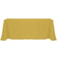 thumbnail image 1 of Ultimate Textile 108 x 156-Inch Rectangular Polyester Linen Tablecloth Gold, 1 of 4