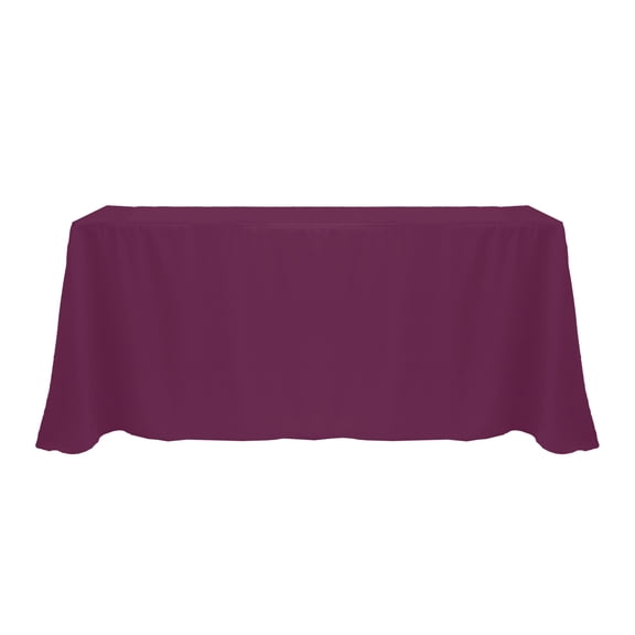 Ultimate Textile 108 x 156-Inch Rectangular Polyester Linen Tablecloth Magenta