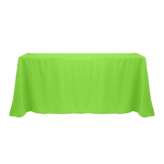 Ultimate Textile 108 x 156-Inch Rectangular Polyester Linen Tablecloth Neon Green
