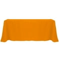 thumbnail image 1 of Ultimate Textile 108 x 156-Inch Rectangular Polyester Linen Tablecloth Orange, 1 of 4