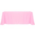 thumbnail image 1 of Ultimate Textile 108 x 156-Inch Rectangular Polyester Linen Tablecloth Pink Balloon, 1 of 4