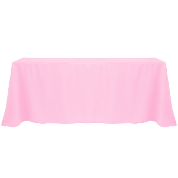 Ultimate Textile 108 x 156-Inch Rectangular Polyester Linen Tablecloth Pink Balloon