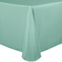 Ultimate Textile 120 x 120-Inch Square Polyester Linen Tablecloth Mint Light Green