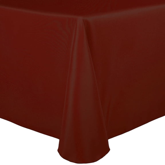 Ultimate Textile 120 x 120-Inch Square Polyester Linen Tablecloth Terracotta