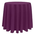thumbnail image 1 of Ultimate Textile 126-Inch Round Polyester Linen Tablecloth Aubergine Eggplant, 1 of 4