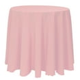 thumbnail image 1 of Ultimate Textile 126-Inch Round Polyester Linen Tablecloth Dusty Rose Pink, 1 of 4