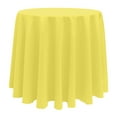 thumbnail image 1 of Ultimate Textile 126-Inch Round Polyester Linen Tablecloth Lemon Yellow, 1 of 4