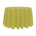 thumbnail image 1 of Ultimate Textile 132-Inch Round Polyester Linen Tablecloth Acid Green, 1 of 4