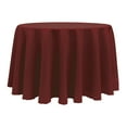 thumbnail image 1 of Ultimate Textile 132-Inch Round Polyester Linen Tablecloth Brick Rust Red, 1 of 4