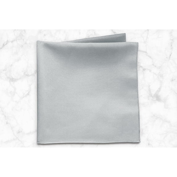 Ultimate Textile 17" Cloth Napkins, Party and Home Décor, Silver, 2 Dozen