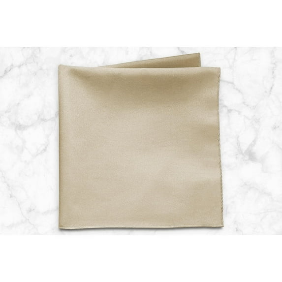 Ultimate Textile (2 Dozen) 20 x 20-Inch Polyester Cloth Dinner Napkins - for Wedding, Restaurant or Banquet use, Tan Beige