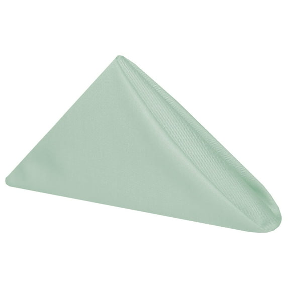 Ultimate Textile (2 Dozen) Poly-cotton Twill 17 x 17-Inch Cloth Napkins - for Restaurant and Catering, Hotel or Home Dining use, Seamist Light Green