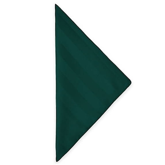 Ultimate Textile (2 Dozen) Satin-Stripe 17 x 17-Inch Cloth Napkins - for Wedding and Catering, Hotel or Home Dining use, Teal