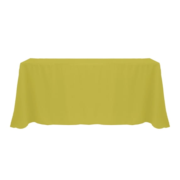 Ultimate Textile (2 Pack) 108 x 156-Inch Rectangular Polyester Linen Tablecloth with Rounded Corners - for Wedding, Restaurant or Banquet use, Acid Green