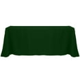 thumbnail image 1 of Ultimate Textile (2 Pack) 108 x 156-Inch Rectangular Polyester Linen Tablecloth with Rounded Corners - for Wedding, Restaurant or Banquet use, Hunter Green, 1 of 4