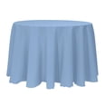 thumbnail image 1 of Ultimate Textile (2 Pack) 114-Inch Round Polyester Linen Tablecloth - for Wedding, Restaurant or Banquet use, Slate Blue, 1 of 4