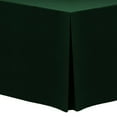 thumbnail image 1 of Ultimate Textile (2 Pack) 4 ft. Fitted Polyester Tablecloth - for 18 x 48-Inch Classroom and Folding Rectangle Tables, Forest Green, 1 of 3