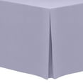 thumbnail image 1 of Ultimate Textile (2 Pack) 5 ft. Fitted Polyester Tablecloth - for 24 x 60-Inch Banquet and Folding Rectangular Tables, Lilac Light Purple, 1 of 3
