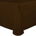 thumbnail image 1 of Ultimate Textile (2 Pack) 52 x 70-Inch Oval Polyester Linen Tablecloth - for Home Dining Tables, Espresso Dark Brown, 1 of 3