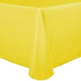 thumbnail image 1 of Ultimate Textile (2 Pack) 52 x 70-Inch Oval Polyester Linen Tablecloth - for Home Dining Tables, Lemon Yellow, 1 of 3