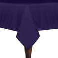 thumbnail image 1 of Ultimate Textile (2 Pack) 52 x 70-Inch Rectangular Polyester Linen Tablecloth - for Wedding, Restaurant or Banquet use, Purple, 1 of 4