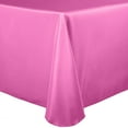 thumbnail image 1 of Ultimate Textile (2 Pack) 54 x 96-Inch Oval Polyester Linen Tablecloth - for Home Dining Tables, Neon Pink, 1 of 3