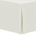 thumbnail image 1 of Ultimate Textile (2 Pack) 6 ft. Fitted Polyester Tablecloth - for 18 x 72-Inch Banquet and Folding Rectangular Tables - 42"H, Ivory Cream, 1 of 3