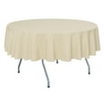 thumbnail image 1 of Ultimate Textile (2 Pack) 60-Inch Round Polyester Linen Tablecloth - for Wedding, Restaurant or Banquet use, Tan Beige, 1 of 4