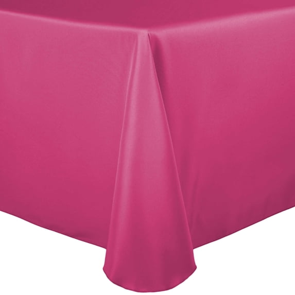 Ultimate Textile (2 Pack) 60 x 120-Inch Oval Polyester Linen Tablecloth - for Home Dining Tables, Watermelon