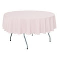 thumbnail image 1 of Ultimate Textile (2 Pack) 72-Inch Round Polyester Linen Tablecloth - for Wedding, Restaurant or Banquet use, Blush Ice Pink, 1 of 4