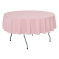 thumbnail image 1 of Ultimate Textile (2 Pack) 72-Inch Round Polyester Linen Tablecloth - for Wedding, Restaurant or Banquet use, Light Pink, 1 of 4
