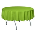 thumbnail image 1 of Ultimate Textile (2 Pack) 72-Inch Round Polyester Linen Tablecloth - for Wedding, Restaurant or Banquet use, Lime Green, 1 of 4