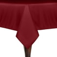 thumbnail image 1 of Ultimate Textile (2 Pack) 84 x 84-Inch Square Polyester Linen Tablecloth - for Wedding, Restaurant or Banquet use, Holiday Red, 1 of 4
