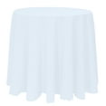 thumbnail image 1 of Ultimate Textile (2 Pack) 90-Inch Round Polyester Linen Tablecloth - for Wedding, Restaurant or Banquet use, Ice Blue, 1 of 4