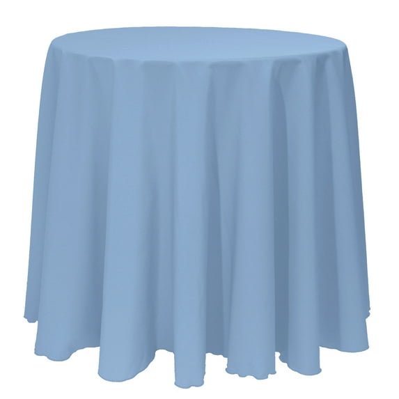Ultimate Textile (2 Pack) 90-Inch Round Polyester Linen Tablecloth - for Wedding, Restaurant or Banquet use, Slate Blue