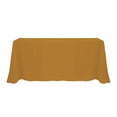thumbnail image 1 of Ultimate Textile (2 Pack) 90 x 132-Inch Rectangular Polyester Linen Tablecloth with Rounded Corners - for Wedding, Restaurant or Banquet use, Copper Brown, 1 of 4