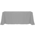 thumbnail image 1 of Ultimate Textile (2 Pack) 90 x 132-inch Rectangular Polyester Linen Tablecloth with Rounded Corners - for Wedding, Restaurant or Banquet use, Charcoal Grey, 1 of 4
