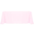 thumbnail image 1 of Ultimate Textile (2 Pack) 90 x 156-Inch Rectangular Polyester Linen Tablecloth with Rounded Corners - for Wedding, Restaurant or Banquet use, Blush Ice Pink, 1 of 4