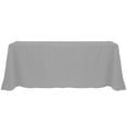 thumbnail image 1 of Ultimate Textile (2 Pack) 90 x 156-Inch Rectangular Polyester Linen Tablecloth with Rounded Corners - for Wedding, Restaurant or Banquet use, Charcoal Grey, 1 of 4