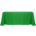 thumbnail image 1 of Ultimate Textile (2 Pack) 90 x 156-Inch Rectangular Polyester Linen Tablecloth with Rounded Corners - for Wedding, Restaurant or Banquet use, Emerald Green, 1 of 4