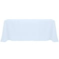 thumbnail image 1 of Ultimate Textile (2 Pack) 90 x 156-Inch Rectangular Polyester Linen Tablecloth with Rounded Corners - for Wedding, Restaurant or Banquet use, Ice Blue, 1 of 4