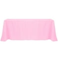 thumbnail image 1 of Ultimate Textile (2 Pack) 90 x 156-Inch Rectangular Polyester Linen Tablecloth with Rounded Corners - for Wedding, Restaurant or Banquet use, Pink Balloon, 1 of 4
